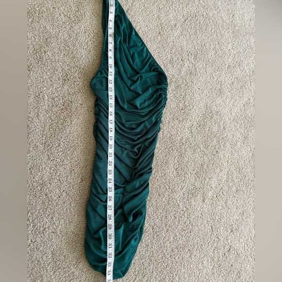 Lioness princess Polly green asymmetrical one shoulder mini ruched dress Xxs - Picture 16 of 16